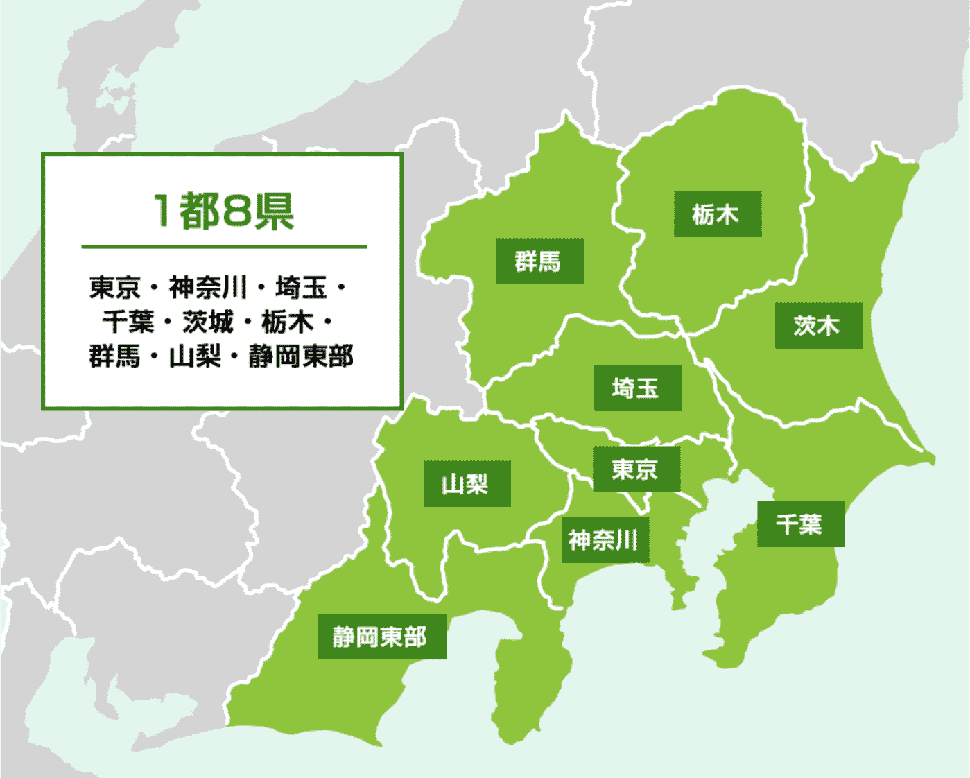 １都８県